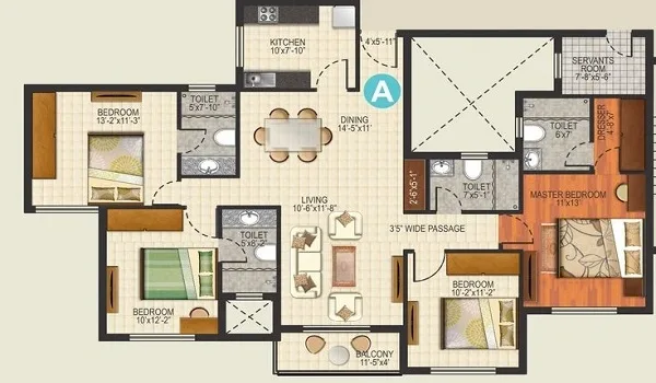 Featured Image of Godrej Epoque 4 BHK Floor Plan